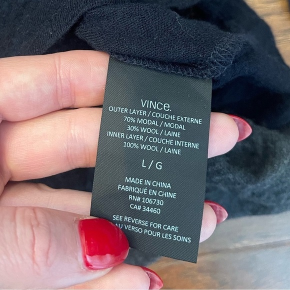 Vince Wool Blend Long Sleeve Shirt Size L - Picture 3 of 4